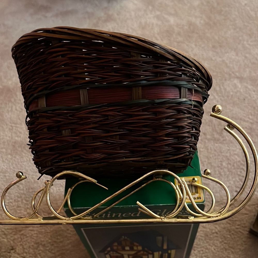 Holiday Decorations Sleigh